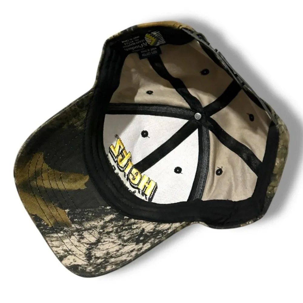 Hertz Equipment Rental Camo Hat Snapback Cap 100% Cotton OSFA Outdoor Retro Y2K